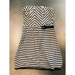Windsor Black and White Striped Dress